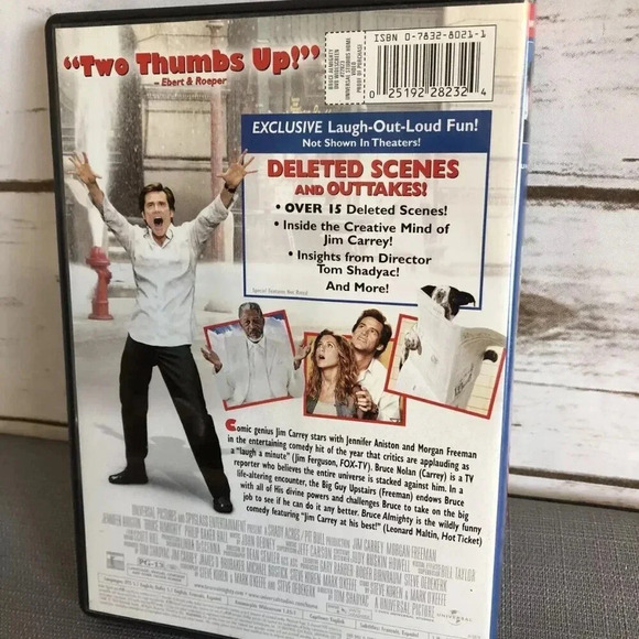 Bruce Almighty (DVD, 2003, Widescreen Edition) Movie Jim Carrey - Picture 2 of 4